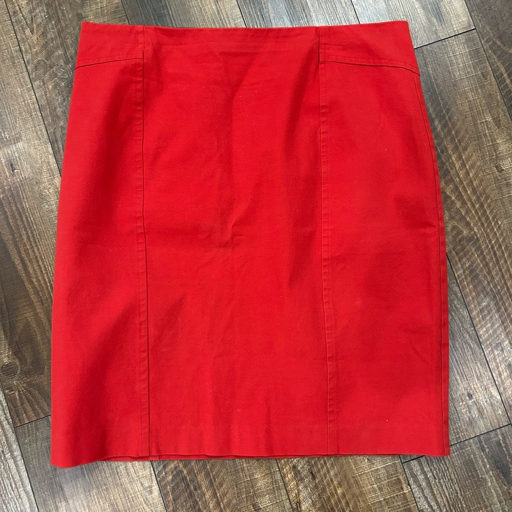 Ann Taylor Classic Red pencil Skirt